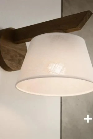 Voordeelprijs Brilagi - LED Wandlamp ANTHONY 1xE14/40W/230V eiken walnoot/wit