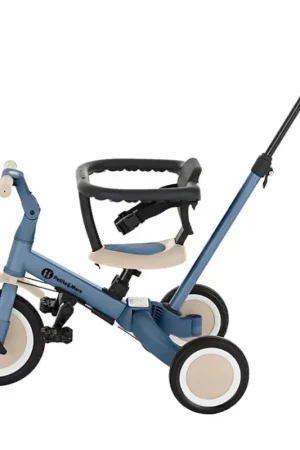 PETITE&MARS - Driewieler voor kinderen 5in1 TURBO Ocean Blue Veilige Betaling