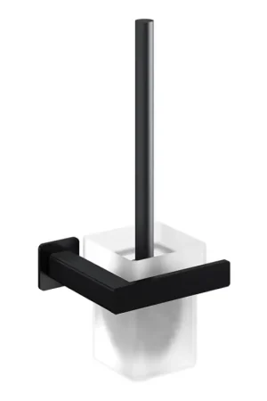 Finale Uitverkoop OMNIRES NL80620BL - Wandtoiletborstel NELSON mat zwart