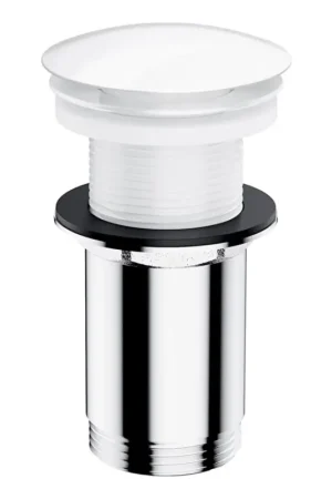 Merkproduct OMNIRES A716BP - Wastafelafvoer CLICK-CLACK pr. 6,6 cm glanzend wit