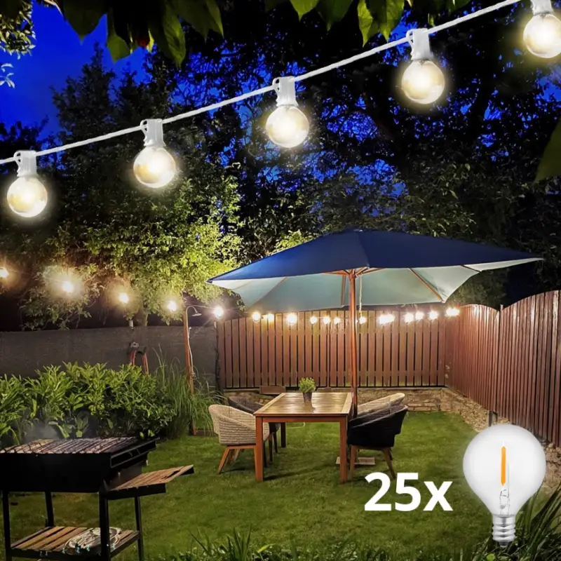 Speciale Aanbieding Brilagi - LED decoratieve lichtsnoer voor buiten GIRLANDA 25xE12/0,8W/230V 20m wit IP44 warm wit