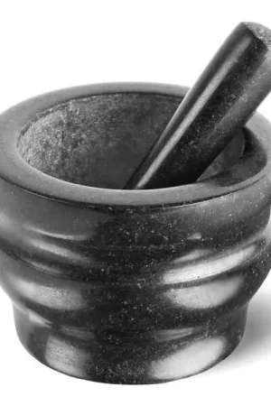 Cole&Mason - Granieten vijzel met een stamper GRANITE diameter 14 cm graniet/zwart Beste Prijs