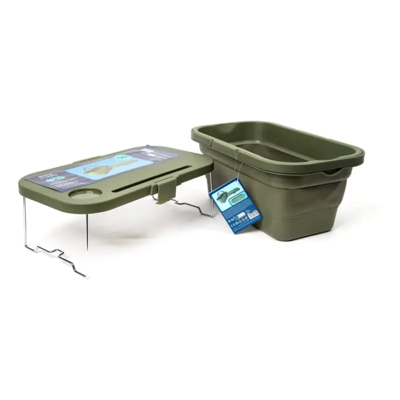 Opvouwbare picknickmand voor op de camping met een deksel 2in1 groen Rechtstreeks Van De Fabrikant