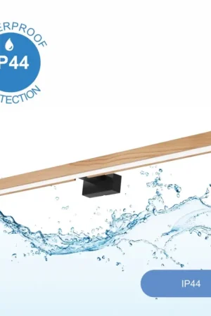 Uitverkoop Brilagi - LED Badkamer spiegelverlichting WOODY MIRROR LED/15W/230V 90 cm IP44 eiken/zwart