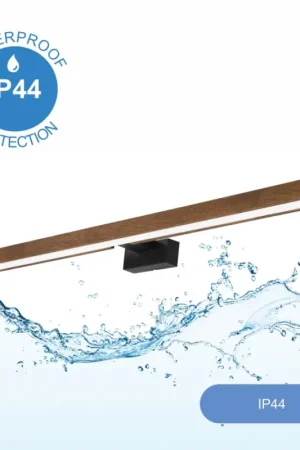 Beste Prijs Brilagi - LED Badkamer spiegelverlichting WOODY MIRROR LED/15W/230V 90 cm IP44 eiken kers/zwart