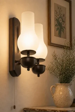 Aanbieding Brilagi - LED Wandlamp COTTAGE 2xE14/40W/230V beuken/wit