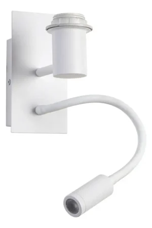 Alleen Vandaag Brilagi - LED Flexibele wandlamp NUBILA 1xE27/25W/230V + LED/3W wit
