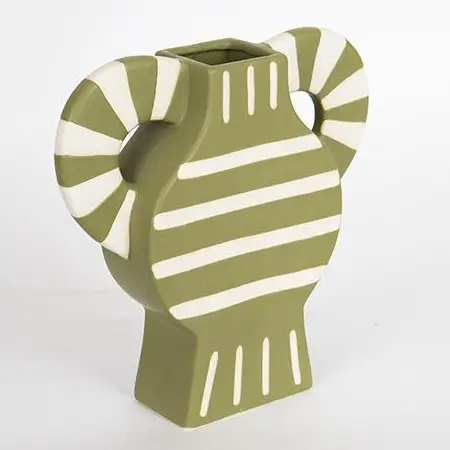 Vaas van keramiek 32x30,8 cm groen Must-Have