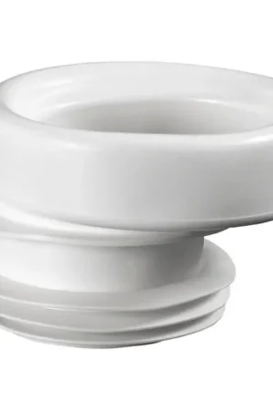 Snelle Levering Bruckner - Toilet afvalmanchet vast, excentrisch wit