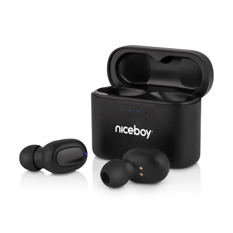 Dagaanbieding Niceboy Podsie 4 - Draadloze oordopjes IP54 zwart