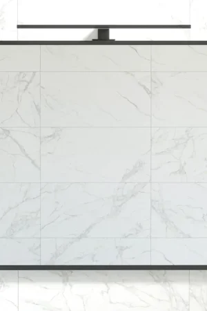 Must-Have Badkamerspiegel BORGSTED 80 x 80 cm, zwart