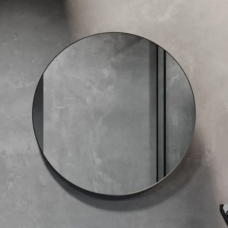 Beste Prijs Badkamerspiegel BORGSTED Ø 80 cm zwart