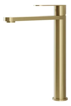 Wastafelkraan TARNBY 27,3 cm geborsteld messing Beste Prijs