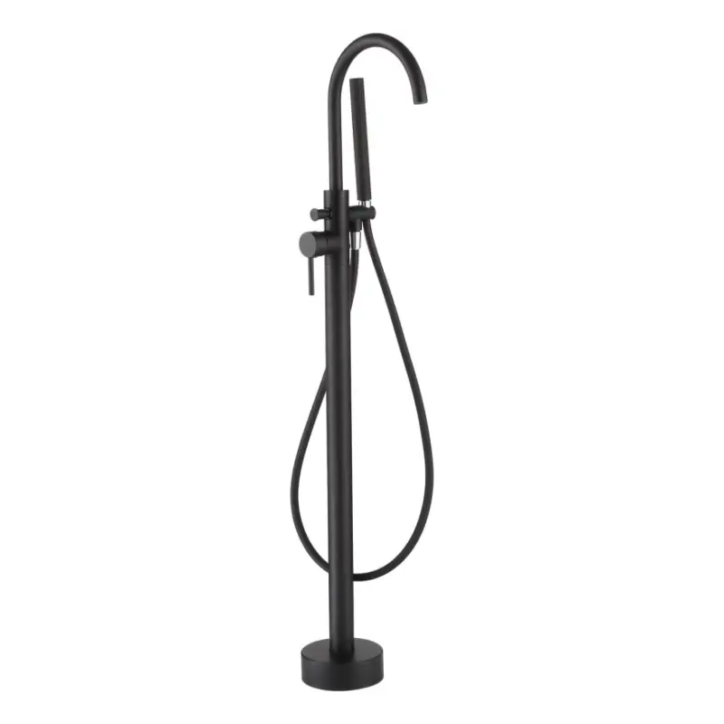Betrouwbaar Vrijstaande badmengkraanset 116 cm, zwart