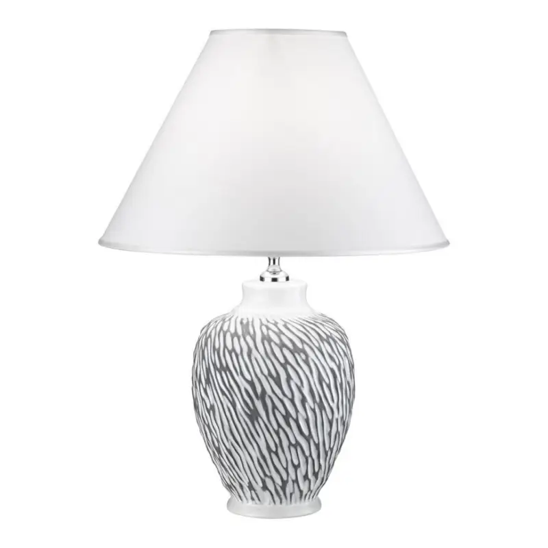 Finale Uitverkoop Kolarz A1340.71.Gr - Tafel LampCHIARA 1xE27/100W/230V wit/grijs diameter.40 cm