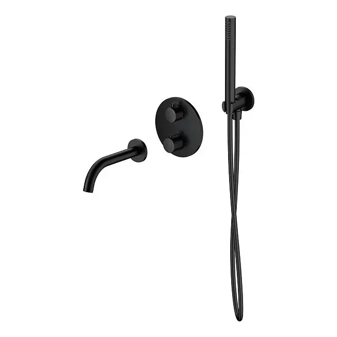 Cersanit S952-041 - Badset met thermostatische inbouwkraan ZEN zwart Beste Prijs