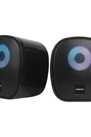 Actieprijs USB Speakers met RGB achtergrondverlichting 2x3W/5V zwart