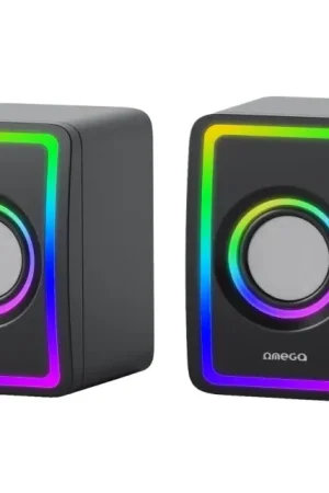 Dagaanbieding USB Speakers met RGB achtergrondverlichting 2x3W/5V zwart
