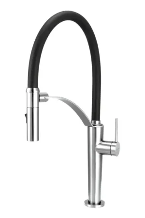 Deante BRC_072M - Kraan voor gootsteen met flexibele arm CORDA glanzend chroom Finale Uitverkoop