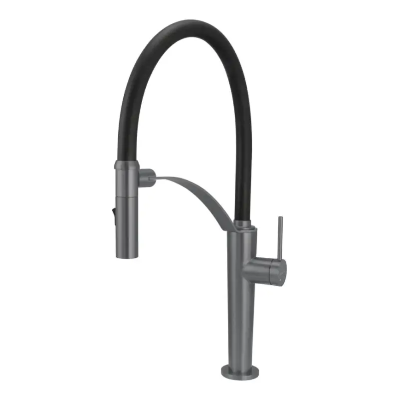 Must-Have Deante BRC_D72M - Kraan voor gootsteen met flexibele arm CORDA titanium