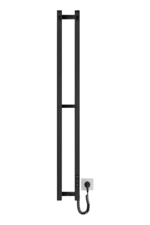 Badkamerradiator HF SLIM 80W/230V 117x14 cm zwart hoekig IP44 Bestseller