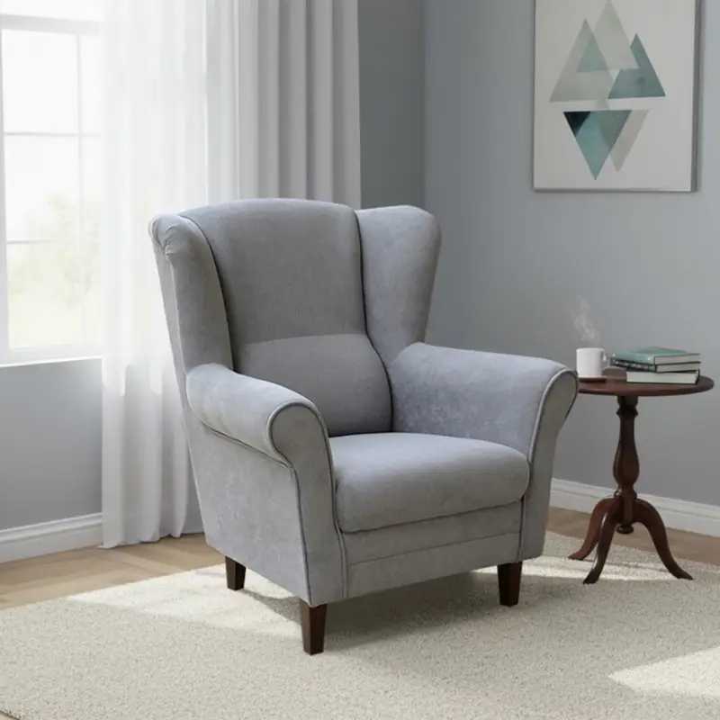 Wingbackfauteuil GALA, grijs Gereduceerde Prijs
