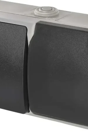 Wisselschakelaar huiselijk nr. 6 met stopcontact 250V/16A IP44 grijs Beste Prijs