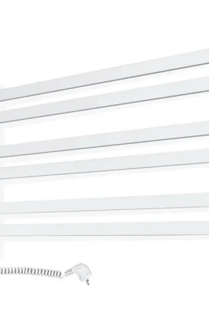 Elektrische handdoekradiator met thermostaat AVANGARD 181W 50x90 cm, wit, links Gratis Retour
