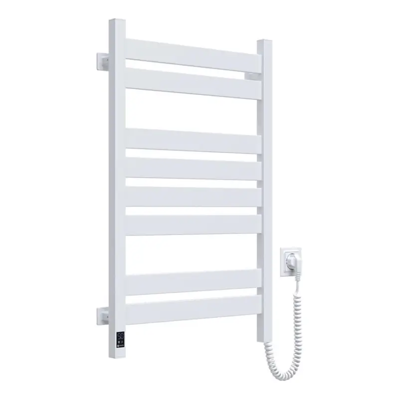 Elektrische handdoekdroger met thermostaat LARGO 168W 80x50 cmwit rechts Veilige Betaling
