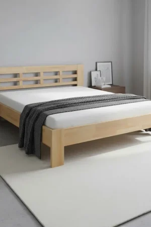 Tweepersoonsbed van massief hout ANGELA 180x200 cm beuk Goedkoop