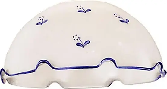 Vervangend glas universeel NONNA E27 Ø 20 cm wit/blauw Op = Op