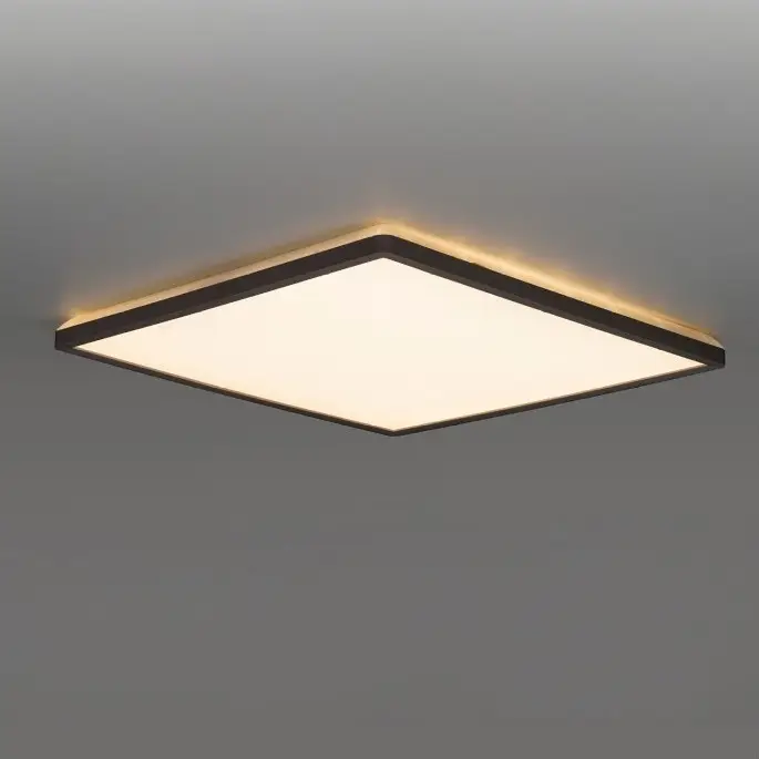 Direct Beschikbaar LED Badkamer plafondlamp NIVERA LED/12W/230V IP54 3000/4000/6000K 22,5x22,5 cm zwart