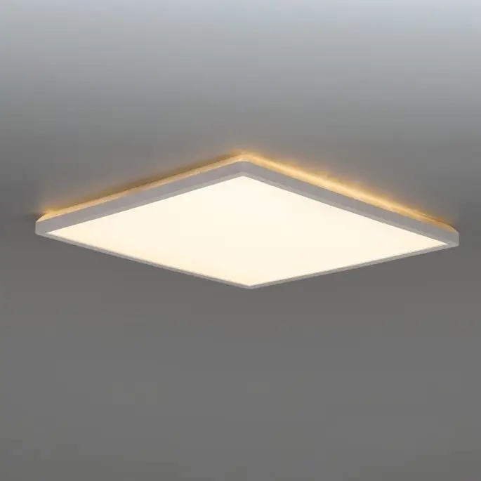 Betaalbaar LED Badkamerlamp met bewegings- en schemersensor NIVERA LED/24W/230V IP54 3000/4000/6000K 30x30 cm wit + afstandsbediening