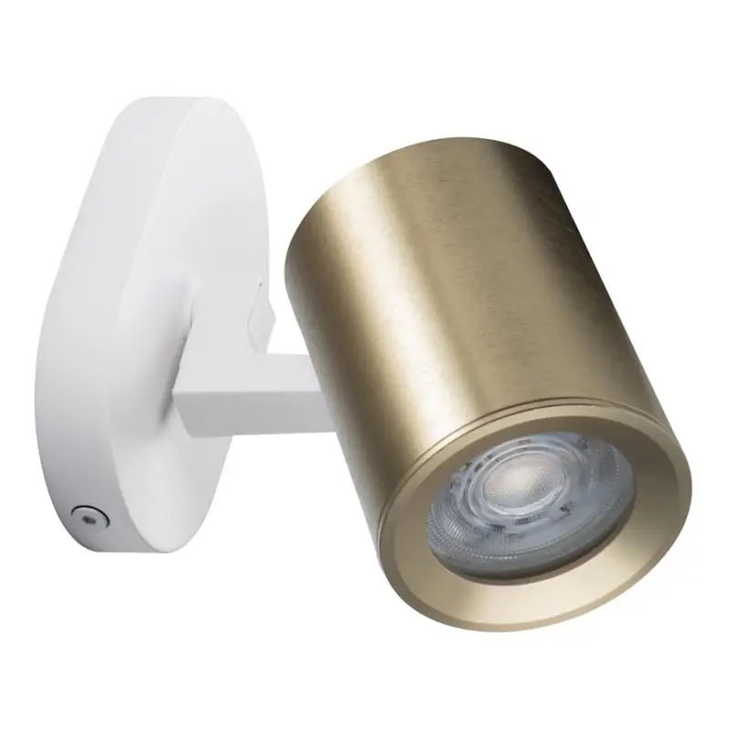 Wandspot LAURIN 1xGU10/10W/230V messing/wit Bestseller