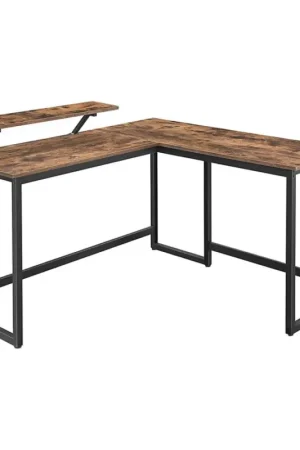 Koopje Hoekbureau SOLEA bruin/zwart
