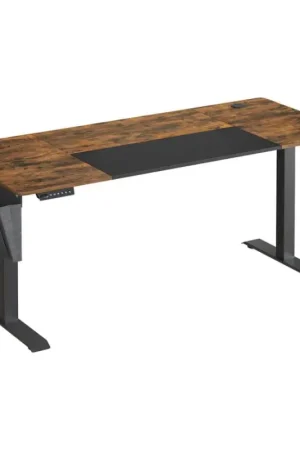 Aanbieding Hoogteverstelbaar bureau SOLEA-X bruin/zwart