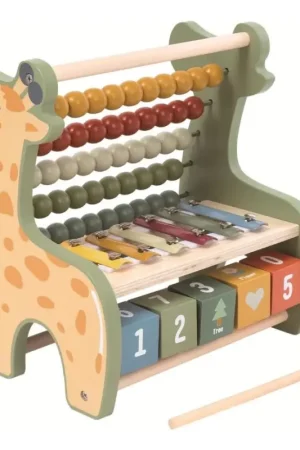 2Kids Toys - Houten multifunctionele telraam Giraffe Shop Nu