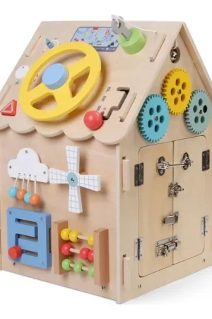 2Kids Toys - Activiteitenbord huisje beige Bestel Nu