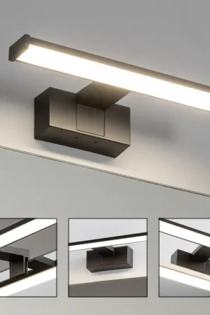 Brilagi - LED-badkamerspiegelverlichting 3-in-1 VESTRA LED/6W/230V 30 cm IP44 zwart Voordeelprijs
