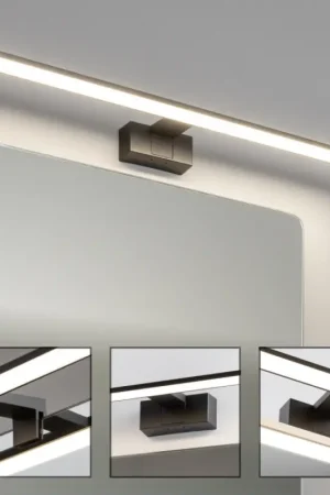 Brilagi - VESTRA 3-in-1 LED-spiegelverlichting, 15W, 230V, 80 cm, IP44, zwart Express Levering