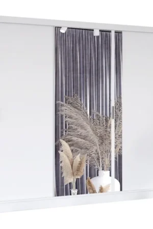 Merkproduct Kledingkast met spiegel SABRINA 250x215 cm wit