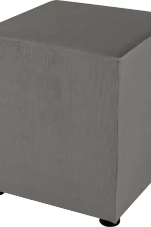 Poef SIX 40x40 cm grijs Bestseller