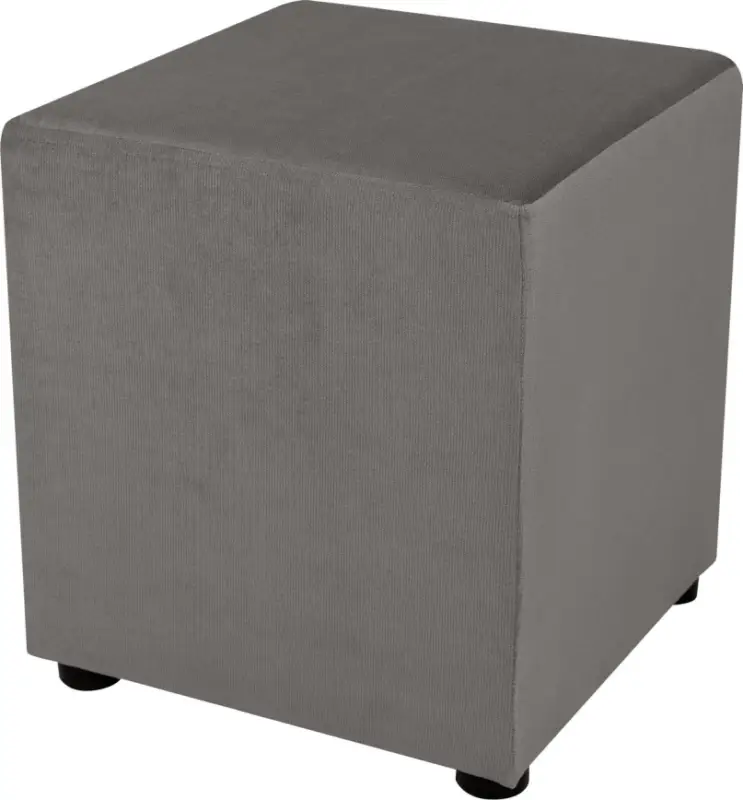 Poef SIX 40x40 cm grijs Bestseller