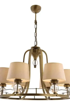 Aanbieding Kroonluchter met ketting NARA 6xE27/40W/230V messing