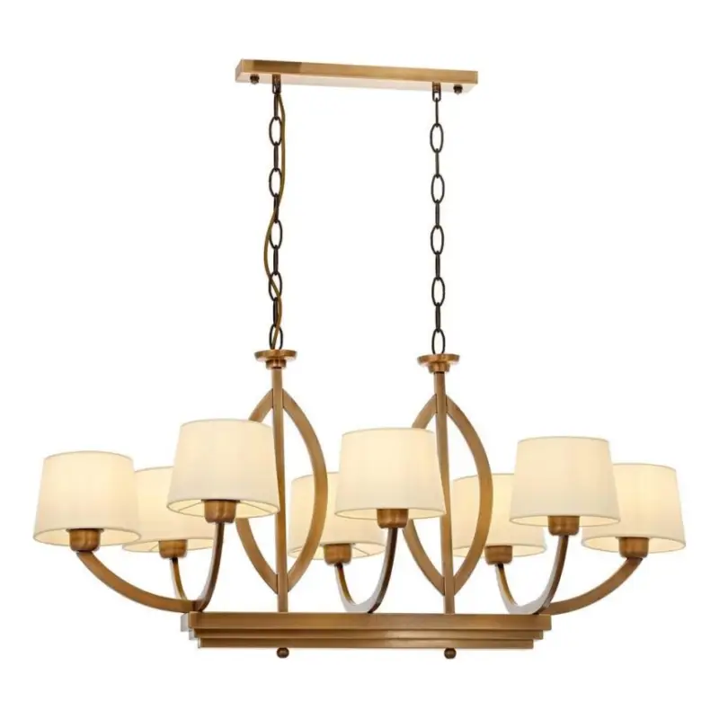 Aanbieding Kroonluchter aan ketting LAHORE 8xE27/40W/230V brons