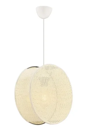 Aanbieding Hanglamp met kabel BIG DRUM 1xE27/60W/230V crème