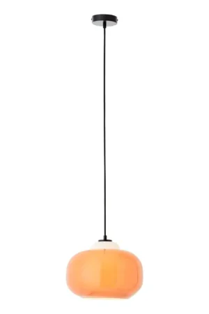 Aanbieding Brilliant - Hanglamp met snoer BLOP 1xE27/60W/230V oranje