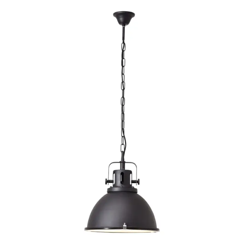 Direct Beschikbaar Brilliant - Kroonluchter met ketting JESPER GLAS 1xE27/60W/230V zwart