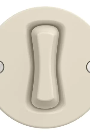 Weekendaanbieding Kliklap - Retro eenpolige schakelaar zonder afdekraam nr. 1, beige