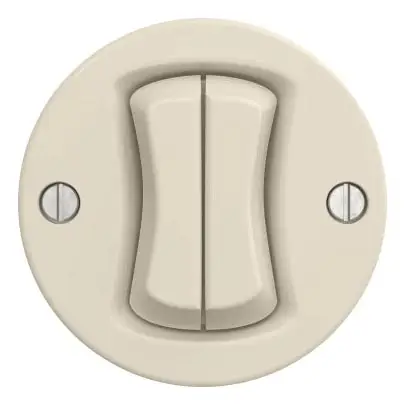 Must-Have Kliklap - Retro 5-voudige schakelaar zonder afdekraam, beige